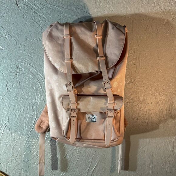 Herschel Supply Co. Little America Backpack Polka Dot Pink - Picture 1 of 11